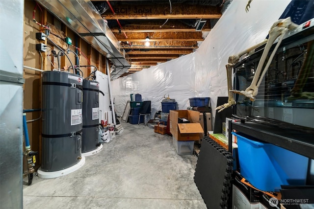 11 Holcomb Dr, East Wenatchee, WA 98802 - unfinished below grade area with strapped water heater