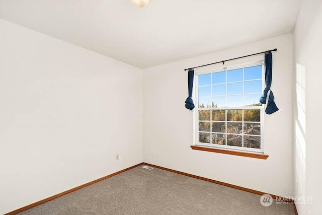 view of carpeted empty room