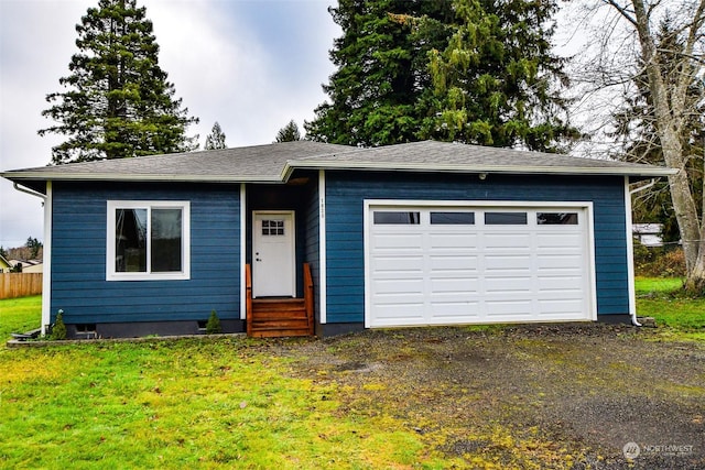 view of front of home with a front yard