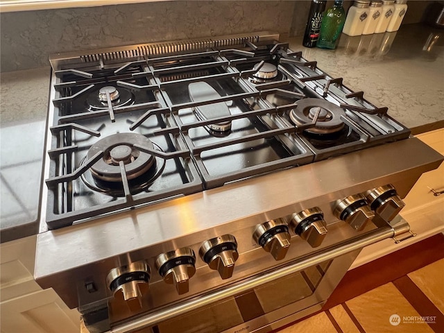 interior details featuring stainless steel appliances