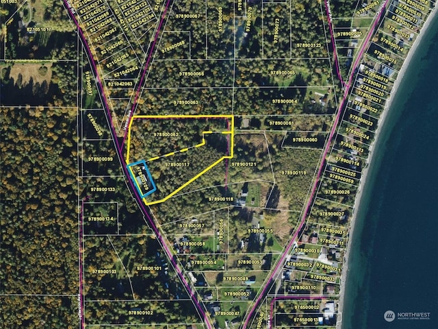 7251 Oak Bay Rd, Port Ludlow, WA 98365 - map of property location featuring property parcel outlined