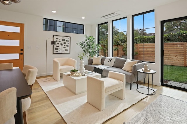 view of sunroom