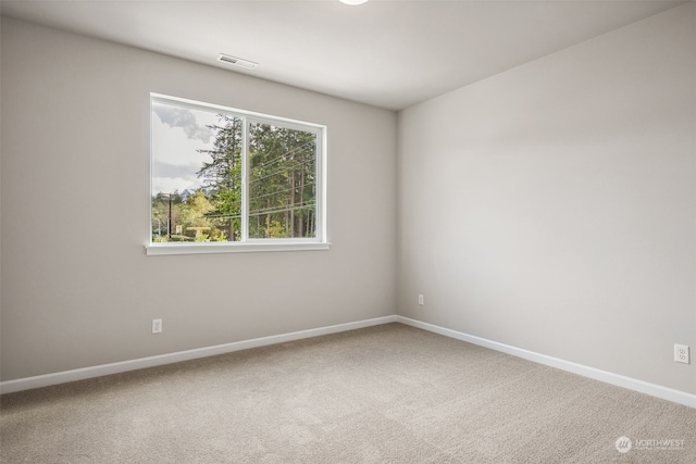 unfurnished room with carpet