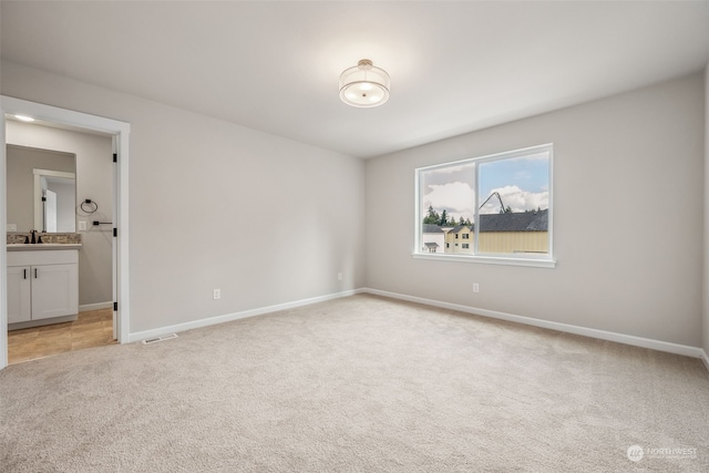 view of carpeted empty room