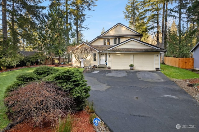 view of property with a front yard