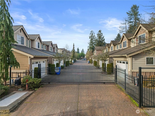 view of street with a residential view