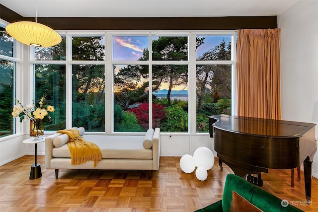 sunroom / solarium with plenty of natural light