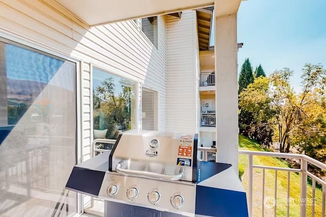 balcony with grilling area