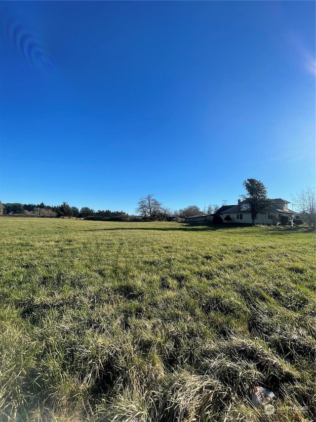 view of yard featuring a rural view