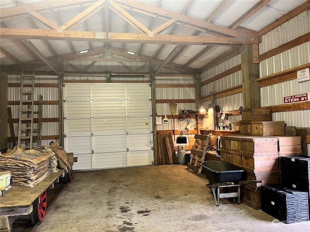 2978 Alexson Rd, North Cove, WA 98547 - garage with metal wall