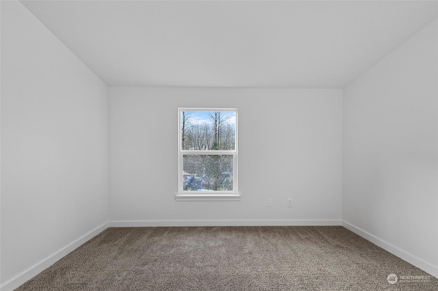 unfurnished room with carpet