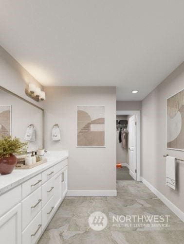 bathroom with vanity