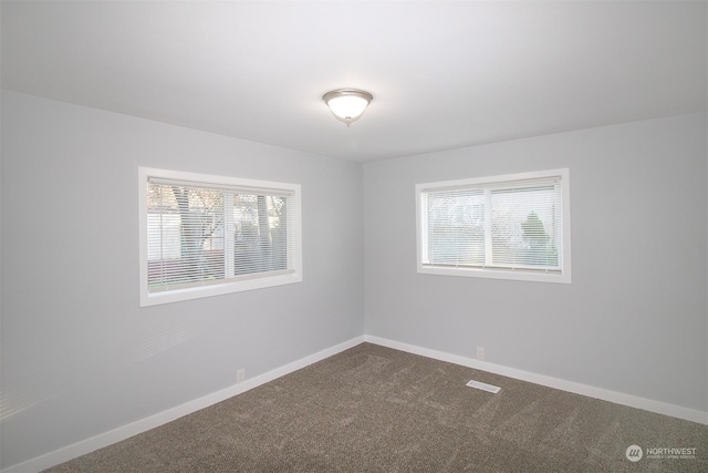 view of carpeted empty room