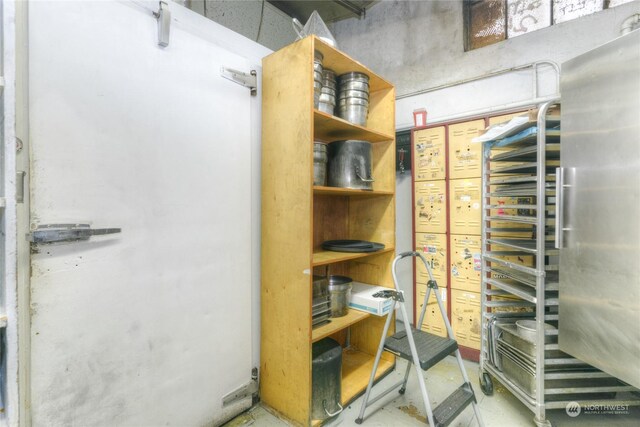 view of storage room