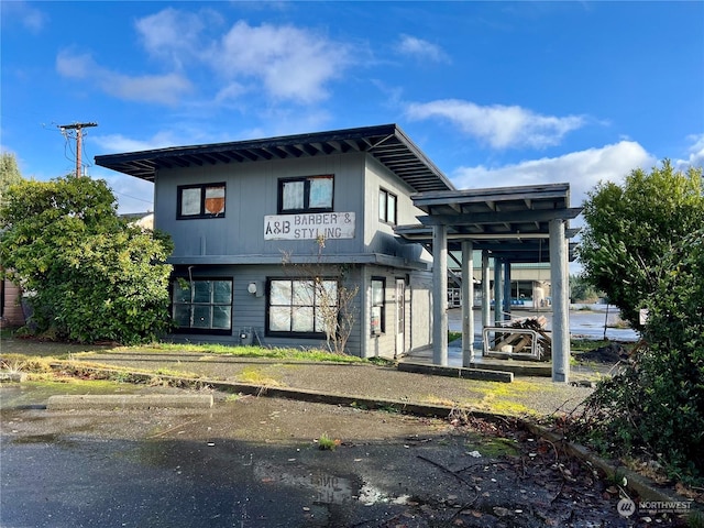 view of rear view of property