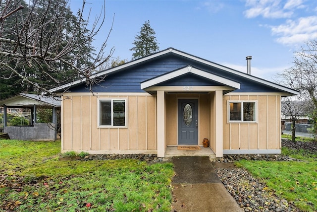 view of bungalow-style home