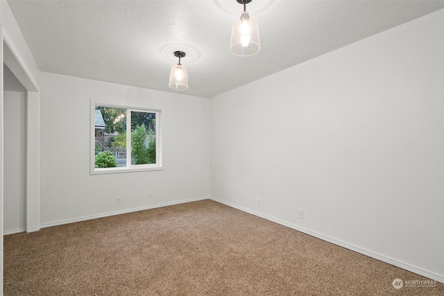 unfurnished room featuring carpet flooring