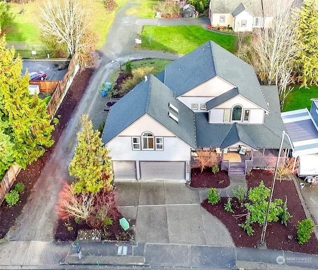 birds eye view of property