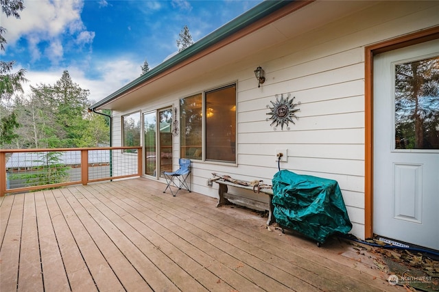 view of wooden terrace