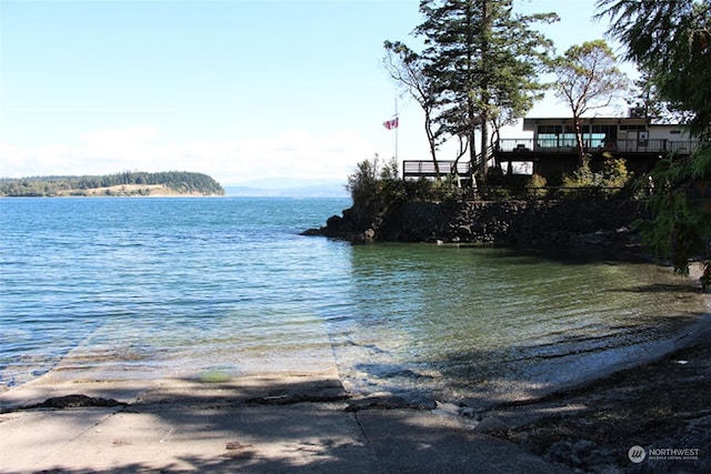 view of water feature