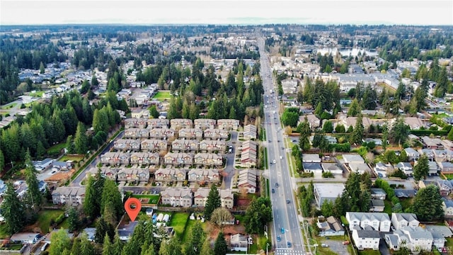 drone / aerial view with a residential view