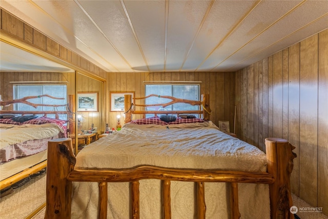225 Magnus Rd, Onalaska, WA 98570 - bedroom featuring wooden walls