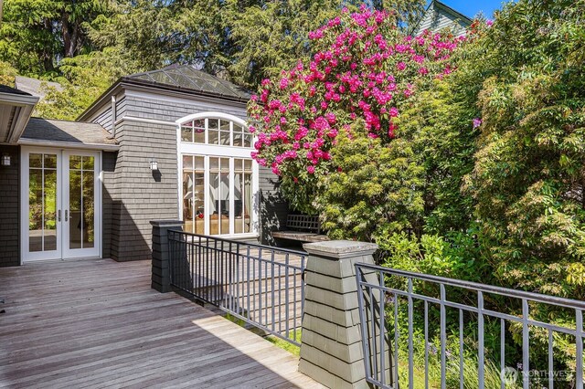 3802 E John St, Seattle, WA 98112 - deck featuring french doors