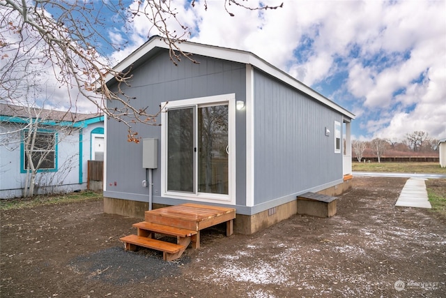 view of rear view of property