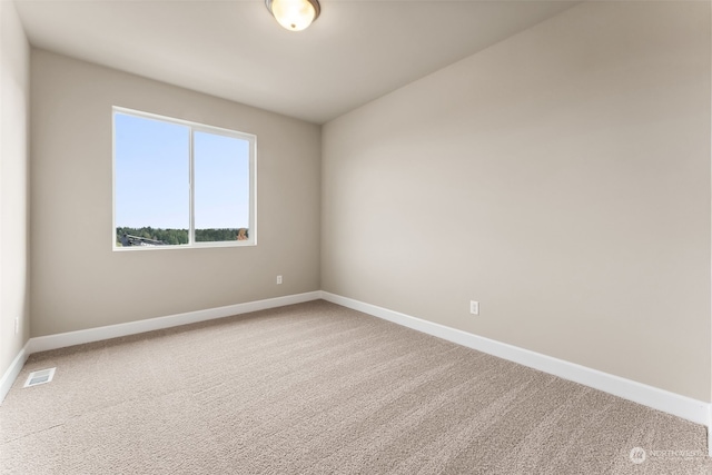 view of carpeted empty room