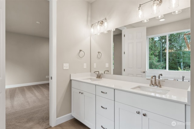 bathroom with vanity