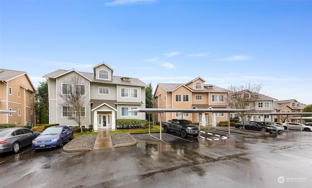 view of property featuring french doors