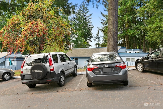 view of vehicle parking