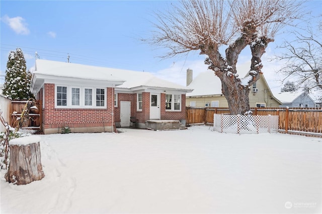 view of front of home