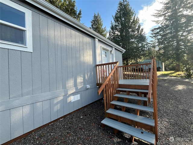 exterior space featuring a deck