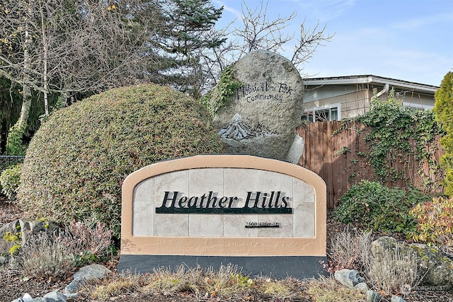 view of community / neighborhood sign