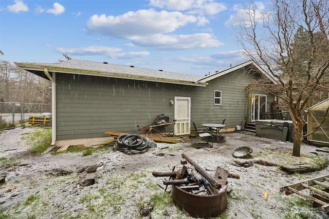 view of back of property