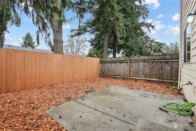 view of yard with a patio