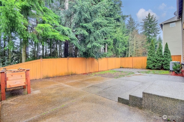 view of yard featuring a patio area