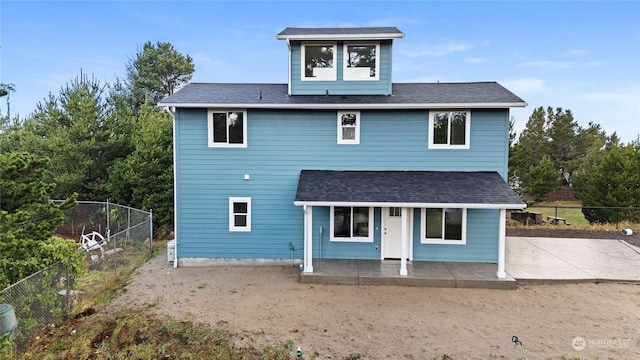 view of rear view of house