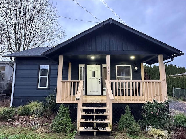 bungalow with a porch