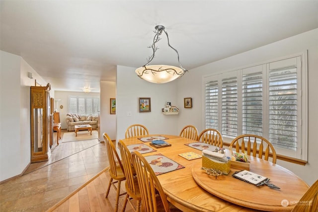 view of dining room