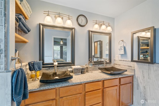 bathroom featuring vanity