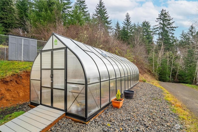 view of outbuilding