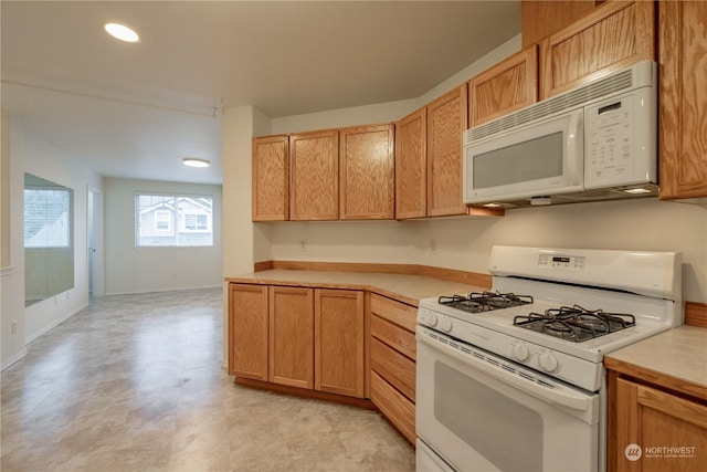 kitchen featuring white appliances