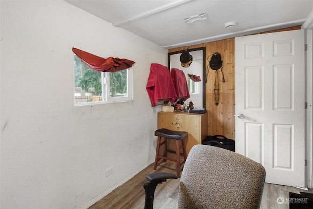 interior space featuring hardwood / wood-style floors