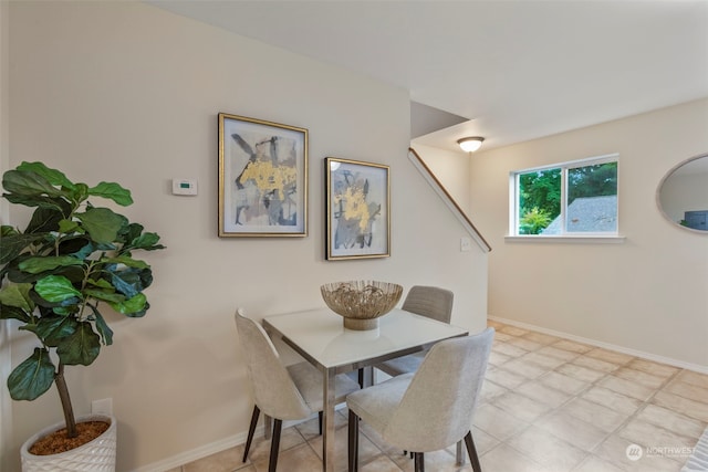 view of dining room