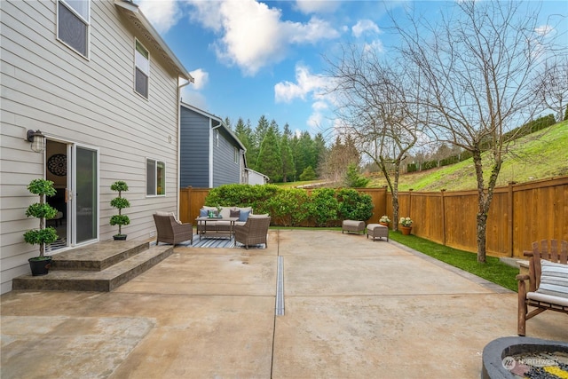 view of patio / terrace with outdoor lounge area