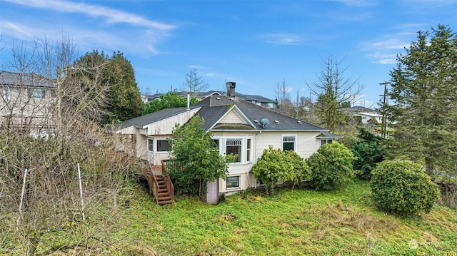 view of rear view of property