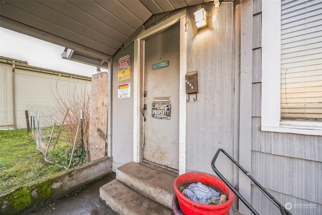 view of entrance to property