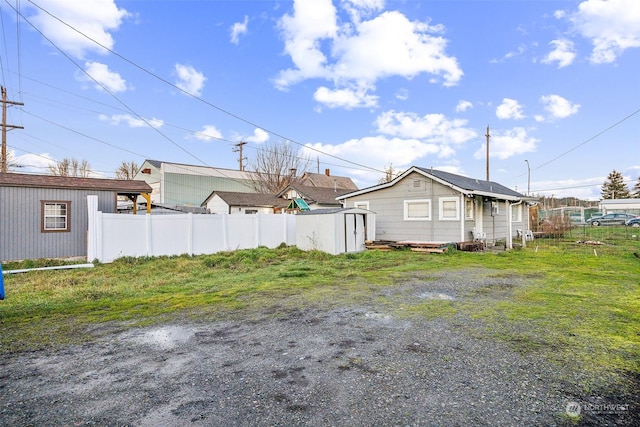 exterior space with a lawn